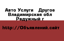 Авто Услуги - Другое. Владимирская обл.,Радужный г.